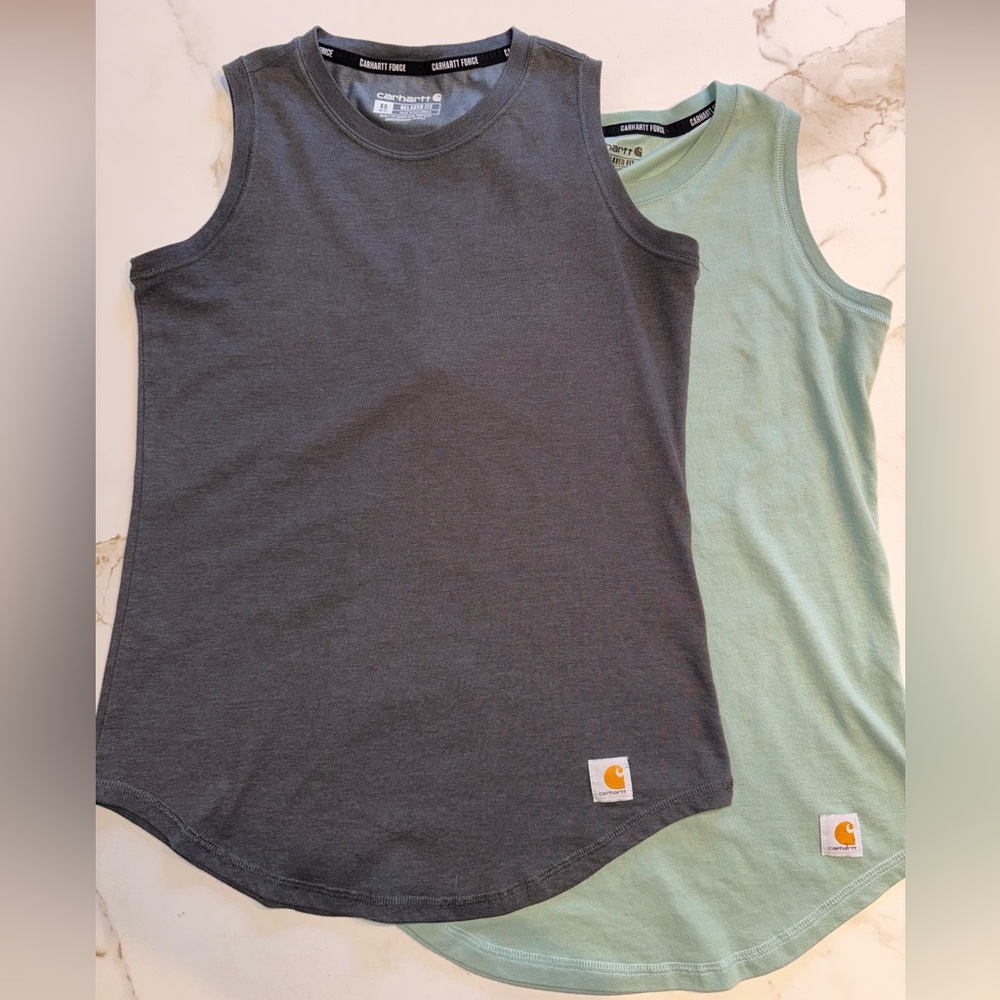 Carhartt Force Tank Tops | XS | Gray & Mint|  2 for 1 Bundle!!